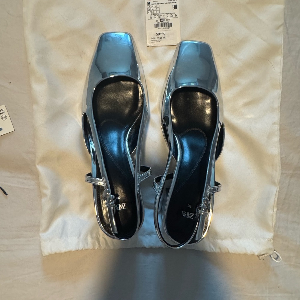 Zars Silver Women's Slingback Heels